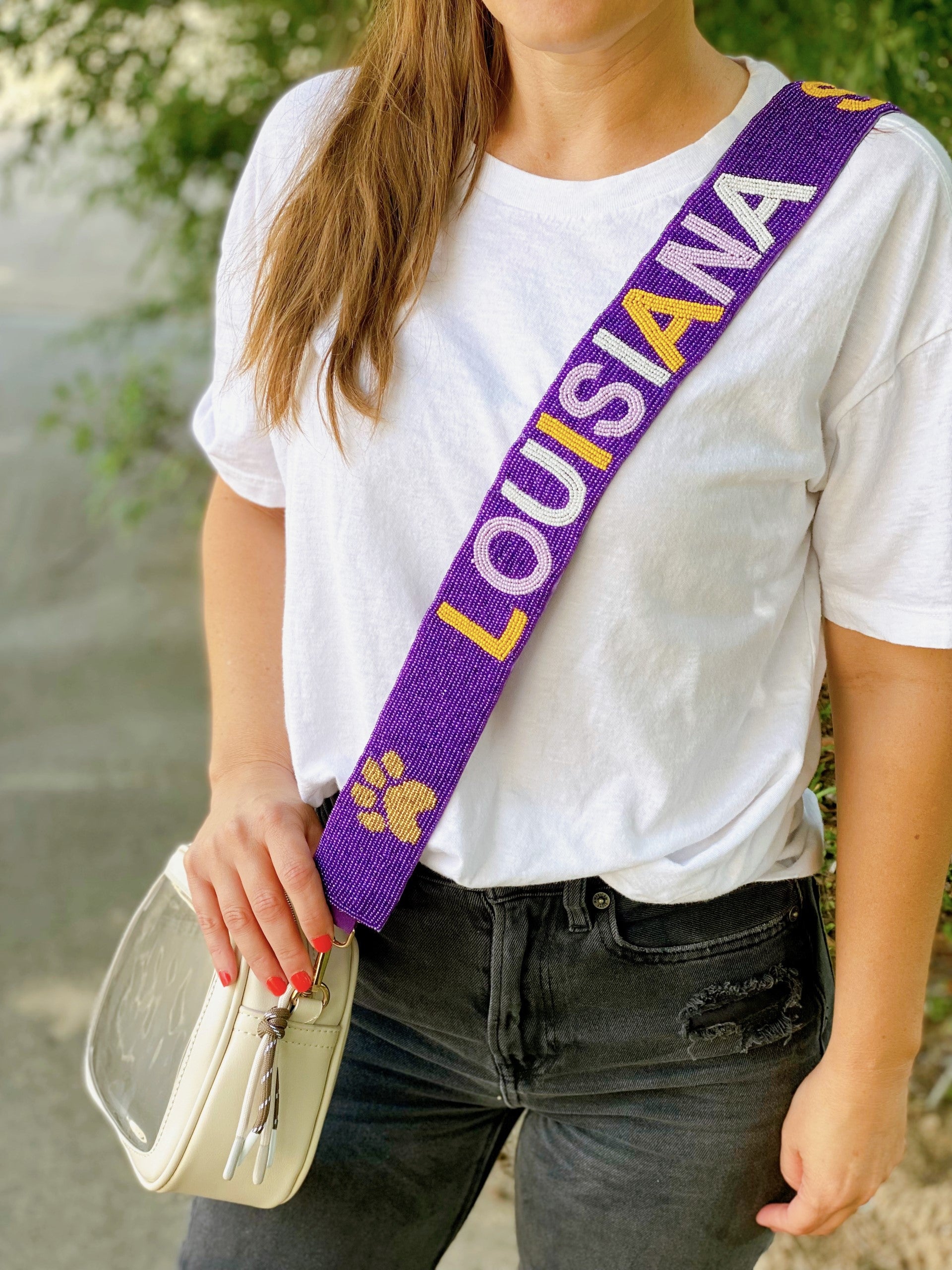 Callin' Baton Rouge Beaded Adjustable Purse Strap – Statement by Dawn &  Courtney