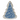 Blue and White Christmas Tree Shaped Serving Platter